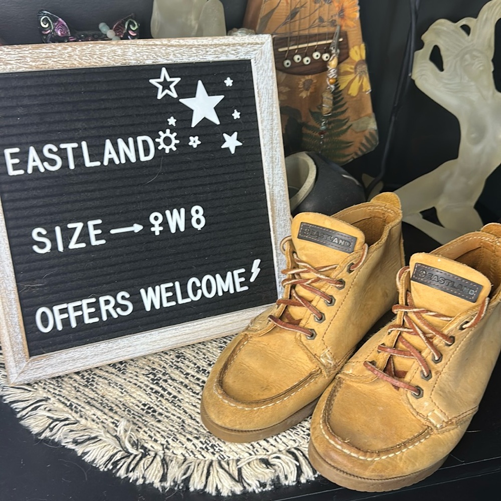 Eastland Brown Leather Boat Shoes